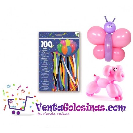 GLOBOS MODELAJE 100UD 