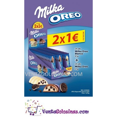 LOTE MILKA BLANCO MILKA OREO 48UD 2X1?