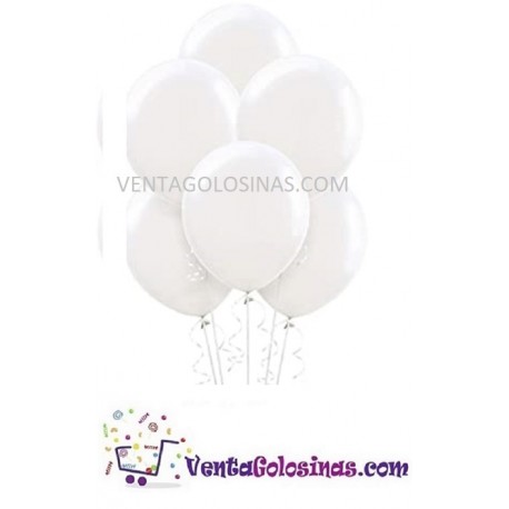 GLOBOS BLANCO 12 UDS FESTIVAL