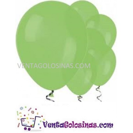 GLOBOS VERDES 12 UDS FESTIVAL