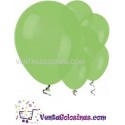 GLOBOS VERDES 12 UDS FESTIVAL