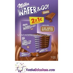 LOTE MILKA WAFER 2X1EUR 31GRS 35UDS