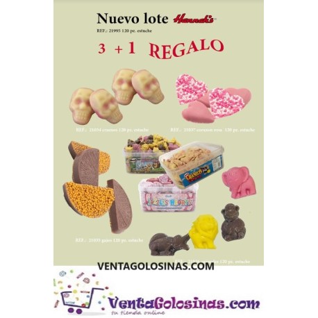 LOTE (ANIMALES, CORAZON, GAJOS + CRANEOS DE REGALO)