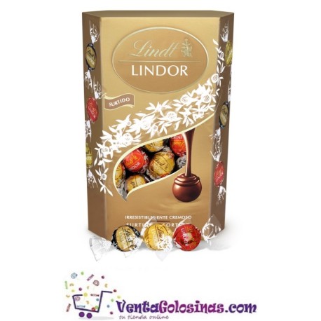 BOMBON LINDOR CORNET SURTIDO 200GR 8UD X CAJA