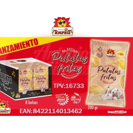 PATATA CLASICA TRADICIONAL TOSFRIT 8X200GR TOSFRIT