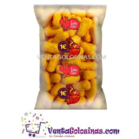 SNACKYS GALLITOS QUESO 90GRS 8UDS X CAJA GALLO ROJO